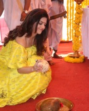 Actress Mehrene Kaur Pirzada At Vijay Devarakonda New Movie Launch Photos