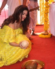 Actress Mehrene Kaur Pirzada At Vijay Devarakonda New Movie Launch Photos