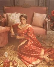 Actress Wamiqa Gabbi Glam Saree Photoshoot Stills 02