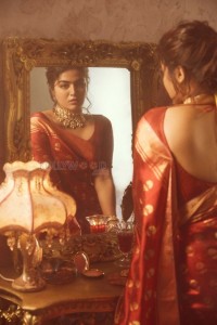 Actress Wamiqa Gabbi Glam Saree Photoshoot Stills 03