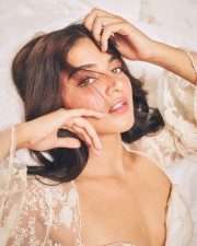 Alluring Actress Wamiqa Gabbi in a cream lace bodysuit Photos 04