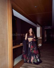 Alluring Wamiqa Gabbi in a Blue Floral Lehenga Photoshoot Pictures 04