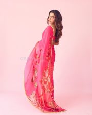 Beautiful Diva Wamiqa Gabbi in a Vibrant Chiffon Pink Saree with a Deep Neck Noodle Strap Blouse Photos 03 Beautiful Diva Wamiqa Gabbi in a Vibrant Chiffon Pink Saree with a Deep Neck Noodle Strap Blouse Photos 03
