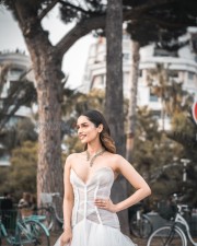 Beautiful Manushi Chhillar in a White Evening Gown Picture 01