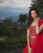 Beautiful Riya Suman Red Dress Pictures