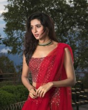 Beautiful Riya Suman Red Dress Pictures
