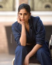Bol Bol Rani Actress Sai Tamhankar in a Blue Denim Outfit Pictures 04