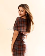Chic Actress Mahima Makwana in a Brown Plaid Tartan Off Shoulder Top and Mini Skirt Photos 03 Chic Actress Mahima Makwana in a Brown Plaid Tartan Off Shoulder Top and Mini Skirt Photos 03