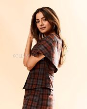 Chic Actress Mahima Makwana in a Brown Plaid Tartan Off Shoulder Top and Mini Skirt Photos 09 Chic Actress Mahima Makwana in a Brown Plaid Tartan Off Shoulder Top and Mini Skirt Photos 09