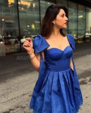 Classy Mehreen Prizada in a Blue Mini Gown Photos 04