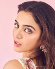 Dazzling Wamiqa Gabbi in a Pastel Baby Pink Butterfly Lehenga Pictures 01