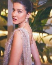 Glittering Beauty Shanaya Kapoor in an Embellished Saree Pictures 01 Glittering Beauty Shanaya Kapoor in an Embellished Saree Pictures 01