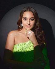 Kakuda Actress Sonakshi Sinha Green Photoshoot Stills 02