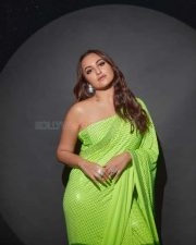 Kakuda Actress Sonakshi Sinha Green Photoshoot Stills 07
