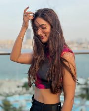 Magnetic Actress Mukti Mohan in a Magenta Top Photos 03