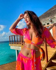 Mukti Mohan Sexy Navel Picture near the Sea 01
