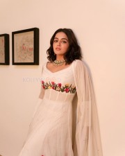 Punjabi Actress Wamiqa Gabbi in a White Anarkali Dress Pictures 04