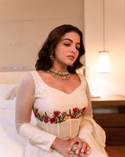 Punjabi Actress Wamiqa Gabbi in a White Anarkali Dress Pictures 07