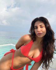 Sensuous Radhika Seth in a Red Two Piece Bikini Pictures 03