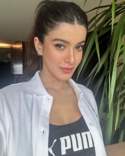 Sexy Shanaya Kapoor Drinking in a White Shirt and Puma Top Photos 01 Sexy Shanaya Kapoor Drinking in a White Shirt and Puma Top Photos 01