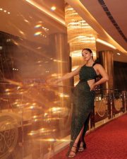 Sparkling Mehreen Pirzada in a Cut Out Sequin Party Dress Photos 05