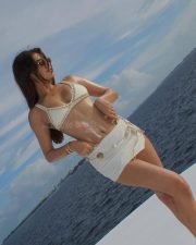 Stunning Radhika Seth in a White Beach Bikini Pictures 03