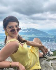 Stylish Mehreen Pirzada in a Yellow Outfit Photos 04