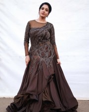 Telugu Actress Pavani Reddy in Long Black Dress Photos 01