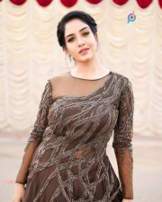 Telugu Actress Pavani Reddy in Long Black Dress Photos 03