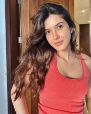Vrushabha Actress Shanaya Kapoor in Red Noodle Top Photos 02 Vrushabha Actress Shanaya Kapoor in Red Noodle Top Photos 02