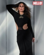 Actress Kareena Kapoor in a Black Outfit for Hello Magazine Photoshoot Stills 03