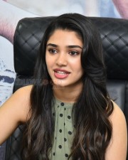 Actress Krithi Shetty at The Warrior Movie Interview Pictures 34