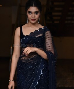 Actress Krithi Shetty in a Transparent Black Saree at at Macherla Niyojakavargam Pre Release Event Photos 08 Actress Krithi Shetty in a Transparent Black Saree at at Macherla Niyojakavargam Pre Release Event Photos 08