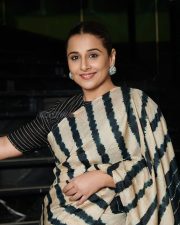 Actress Vidya Balan in Shibori Tussar Silk Saree Pictures 02