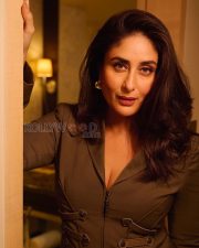 Bollywood Actress Kareena Kapoor in a Vintage Olive Versace Pantsuit Photos 03 Bollywood Actress Kareena Kapoor in a Vintage Olive Versace Pantsuit Photos 03