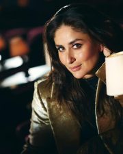 Bollywood Queen Kareena Kapoor in a Lace Top and Golden Blazer Photos 02