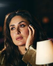 Bollywood Queen Kareena Kapoor in a Lace Top and Golden Blazer Photos 03