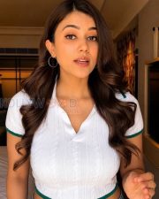 Charming Actress Anju Kurian in a White Cable Knit Crop Top and Jeans Photos 01 Charming Actress Anju Kurian in a White Cable Knit Crop Top and Jeans Photos 01