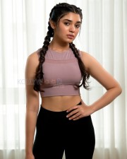 Fit Babe Krithi Shetty in a Full Sports Bra Photos 02