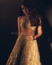 Glittering Actress Krithi Shetty in a Gold Ivory Lace Lehenga Set Photos 03 Glittering Actress Krithi Shetty in a Gold Ivory Lace Lehenga Set Photos 03