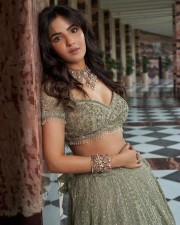 Gorgeous Jasmin Bhasin in a Jewelled Lehenga Set Photos 03