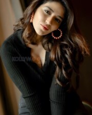 Hot and Sexy Priyanka Jawalkar Cleavage in Black Photos 02
