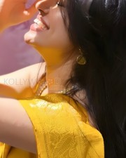 Krithi Shetty Cute in Yellow Photos 03