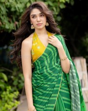 Love Insurance Kompany Actress Krithi Shetty in a Green Saree with a Yellow Halter Neck Blouse Pictures 07 Love Insurance Kompany Actress Krithi Shetty in a Green Saree with a Yellow Halter Neck Blouse Pictures 07