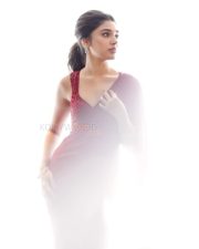 Love Insurance Kompany Heroine Krithi Shetty in a Red Saree with Sleeveless Blouse Photos 05
