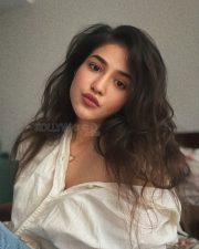 Mad Square Actress Priyanka Jawalkar in a White Short and Denim Pant Casual Photos 02