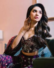 Mesmerizing Krithi Shetty in a Purple Co Ord Set For Holi Photos 01