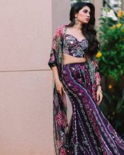 Mesmerizing Krithi Shetty in a Purple Co Ord Set For Holi Photos 05