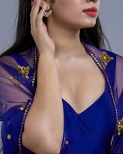 Sexy Krithi Shetty in a Blue Salwar Photos 01