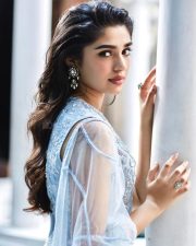 Shyam Singha Roy Actress Krithi Shetty in a Sleeveless High Neck Salwar Suit Pictures 03